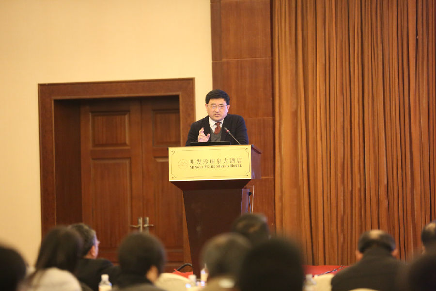 10 南京财经大学副校长乔均教授作主题报告:《宁镇扬组合港功能整合与资产重组构想》.JPG